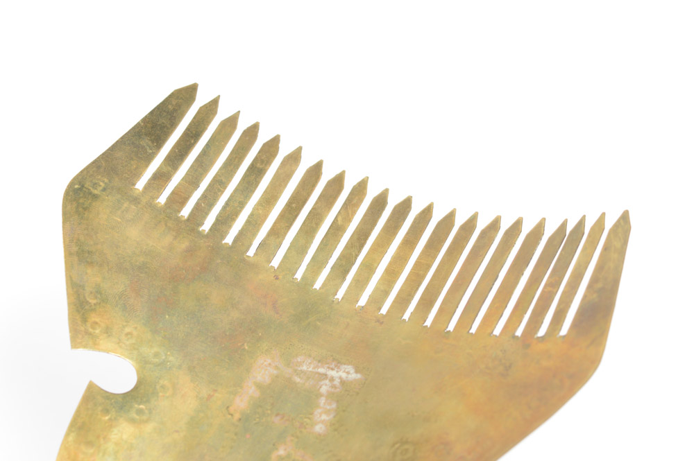 Antique Brass Hair Comb