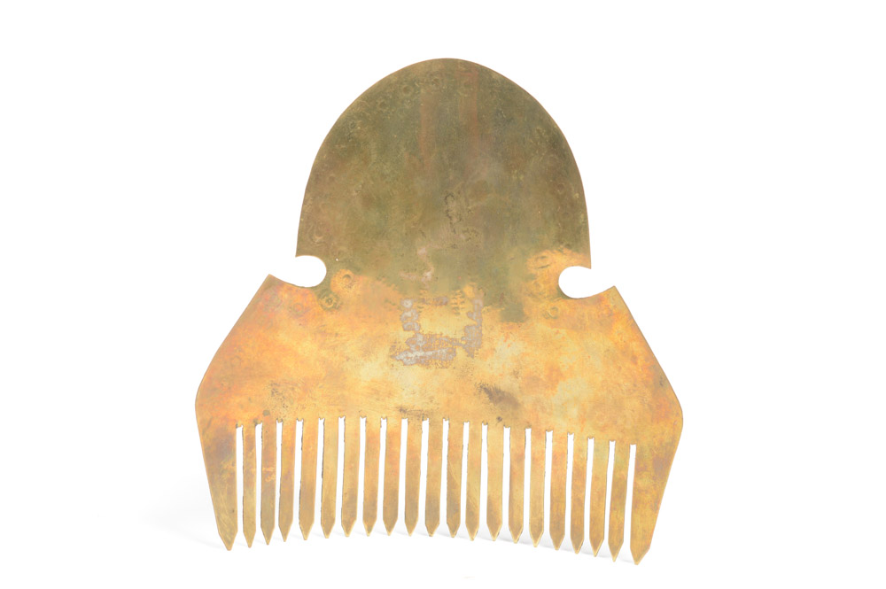 Antique Brass Hair Comb