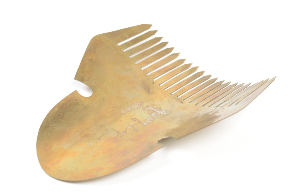 Antique Brass Hair Comb