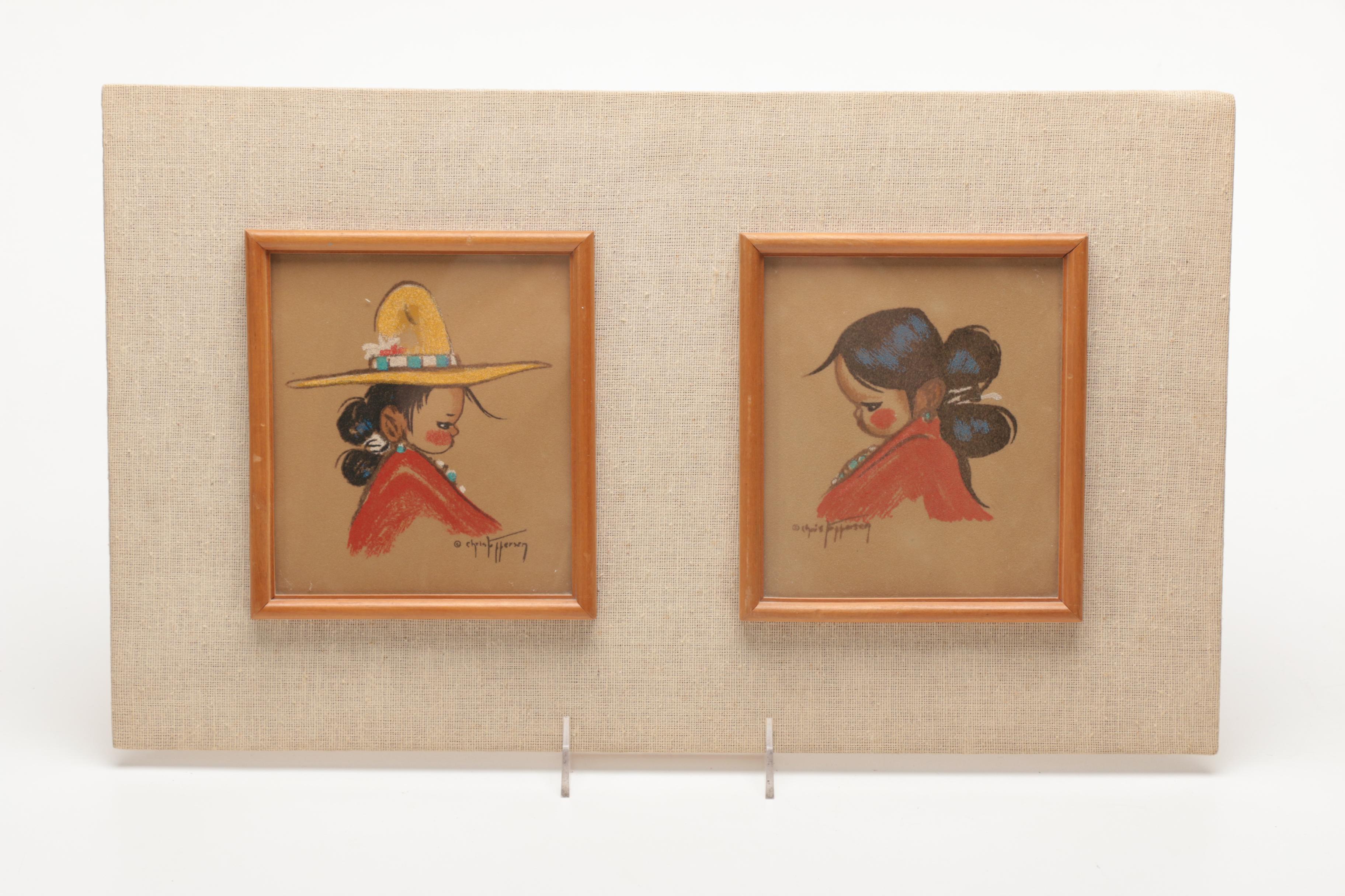 Collection of Gerda Christoffersen Serigraphs on Paper