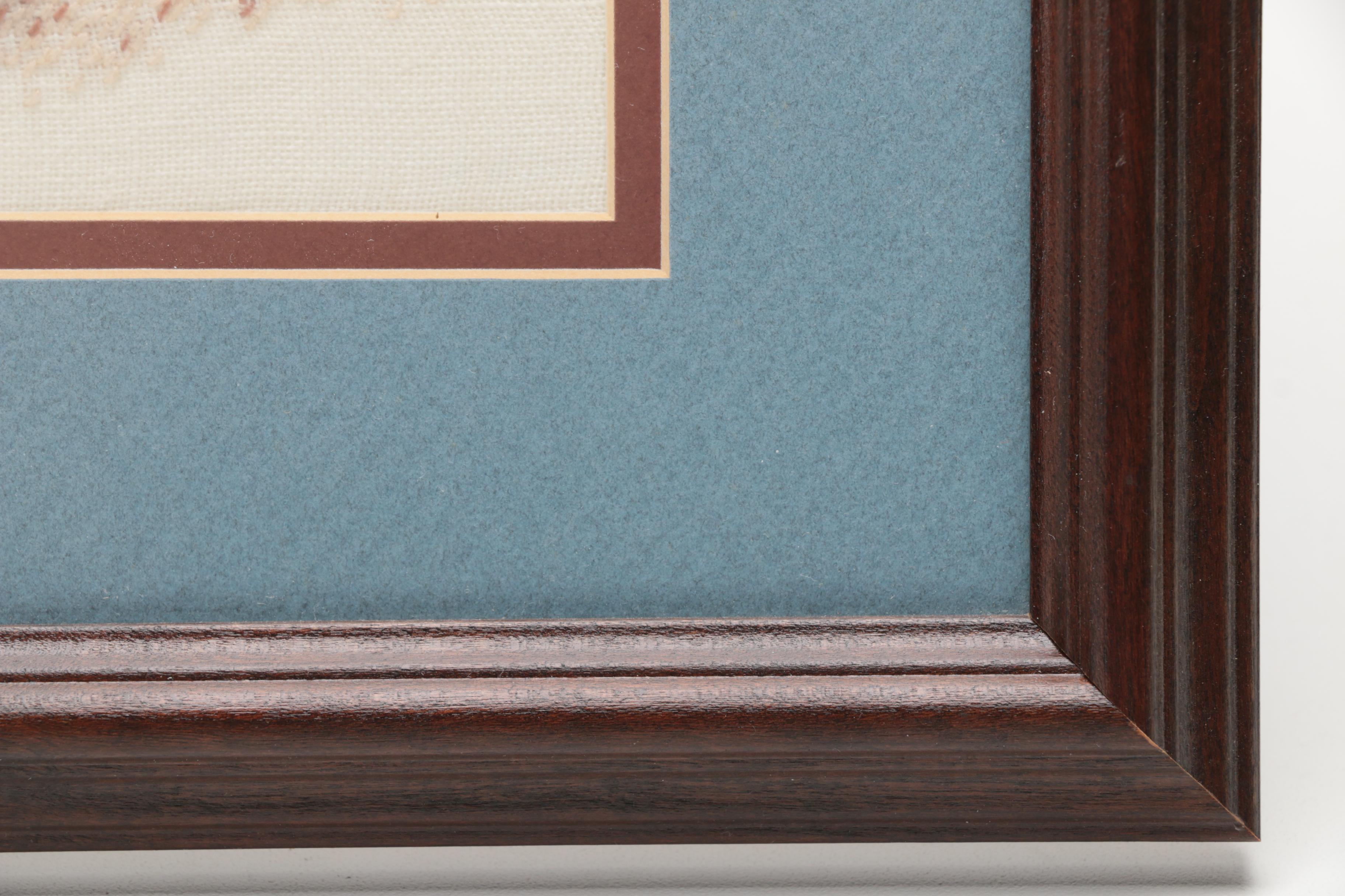 Needlepoint Artwork of Five Women