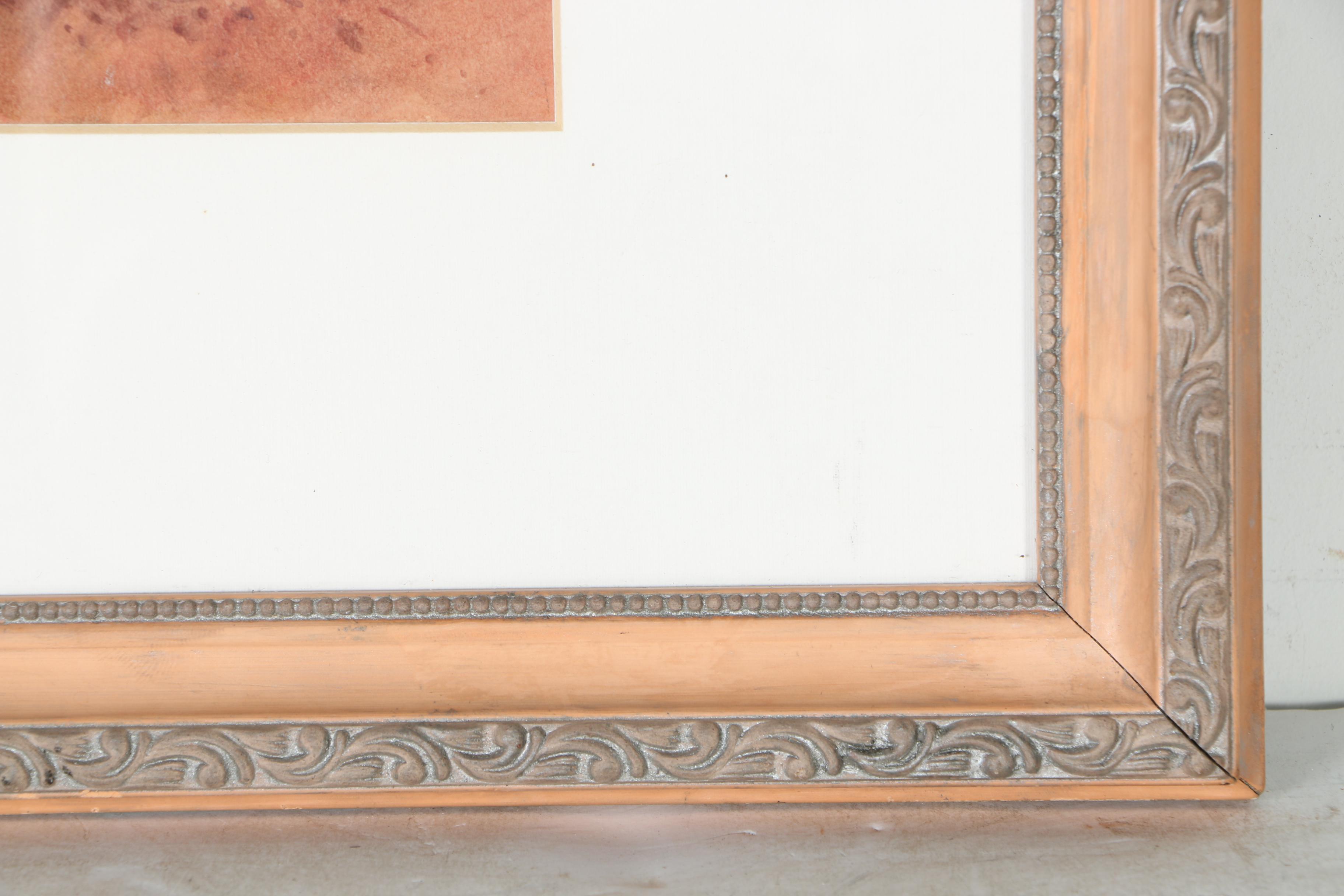 Alexander Molyneux Stannard Watercolor Painting on Paper Landscape