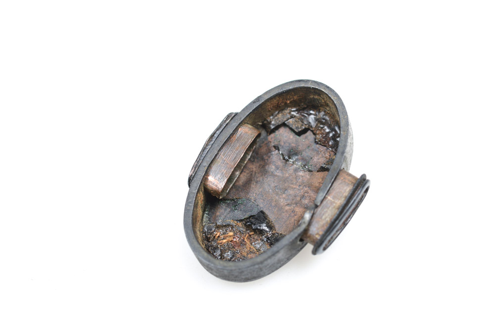 Antique Japanese Kashira Butt Cap and Fuchi Hilt Collar