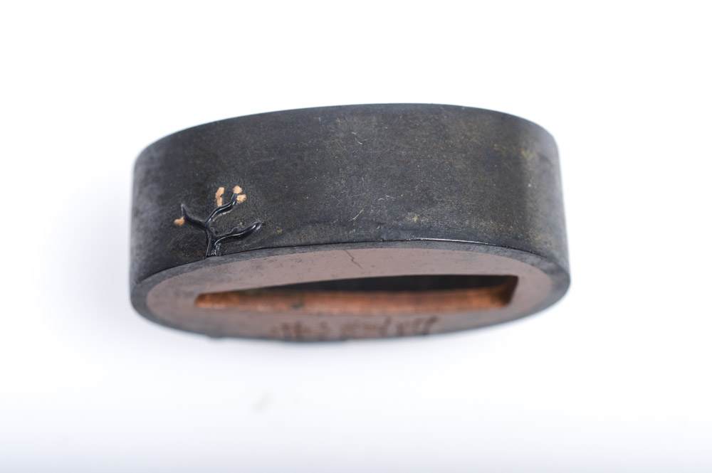 Antique Japanese Kashira Butt Cap and Fuchi Hilt Collar