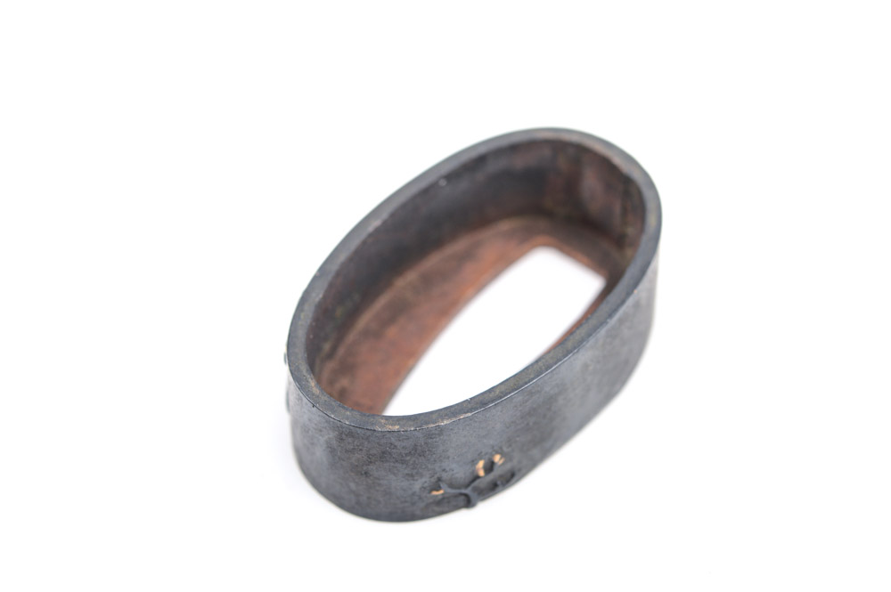 Antique Japanese Kashira Butt Cap and Fuchi Hilt Collar