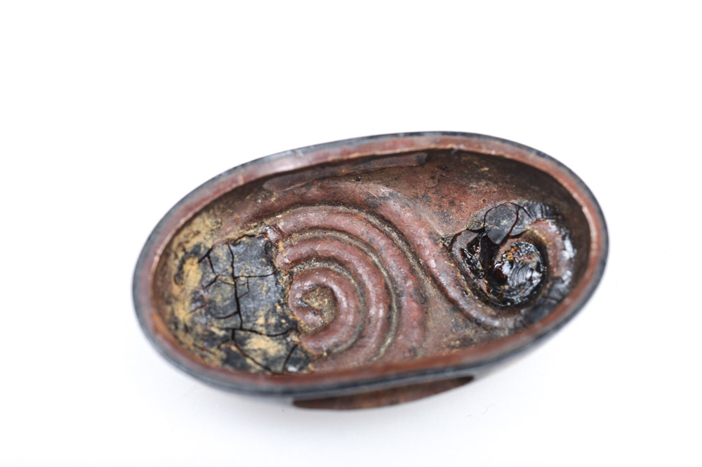 Antique Japanese Kashira Butt Cap and Fuchi Hilt Collar