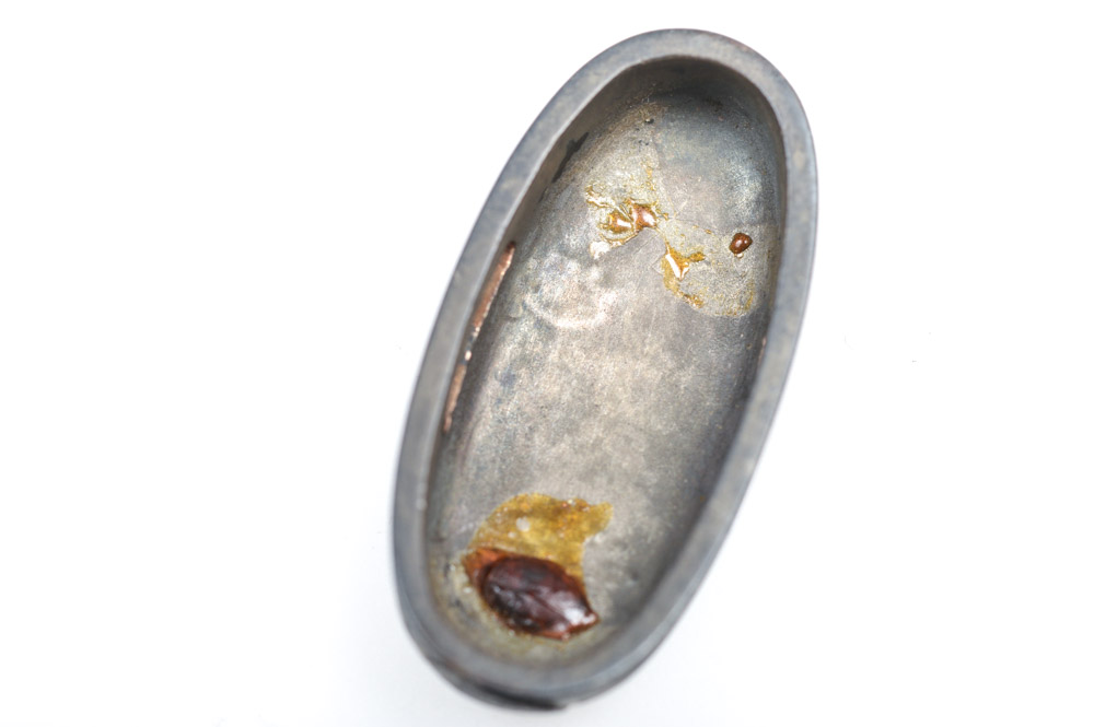 Antique Japanese Kashira Butt Cap and Fuchi Hilt Collar