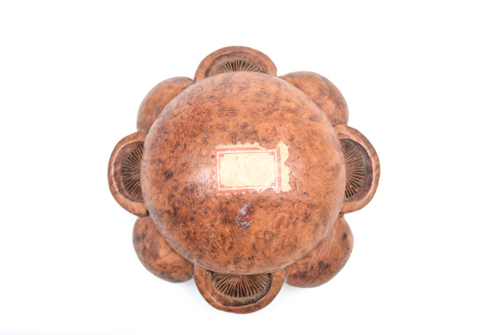 Antique Japanese Carved Wood Mushroom