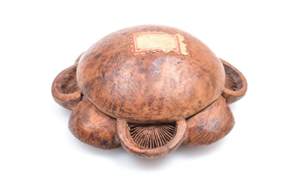 Antique Japanese Carved Wood Mushroom