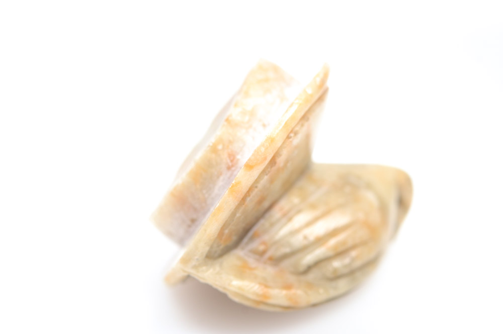 Antique Carved Stone Lamp