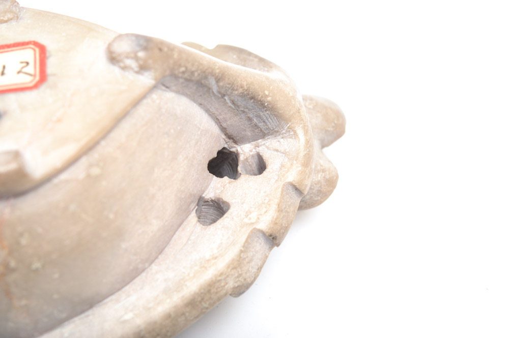 Antique Carved Stone Lamp