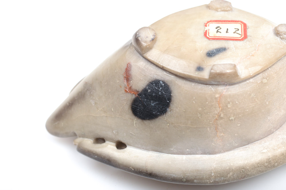 Antique Carved Stone Lamp