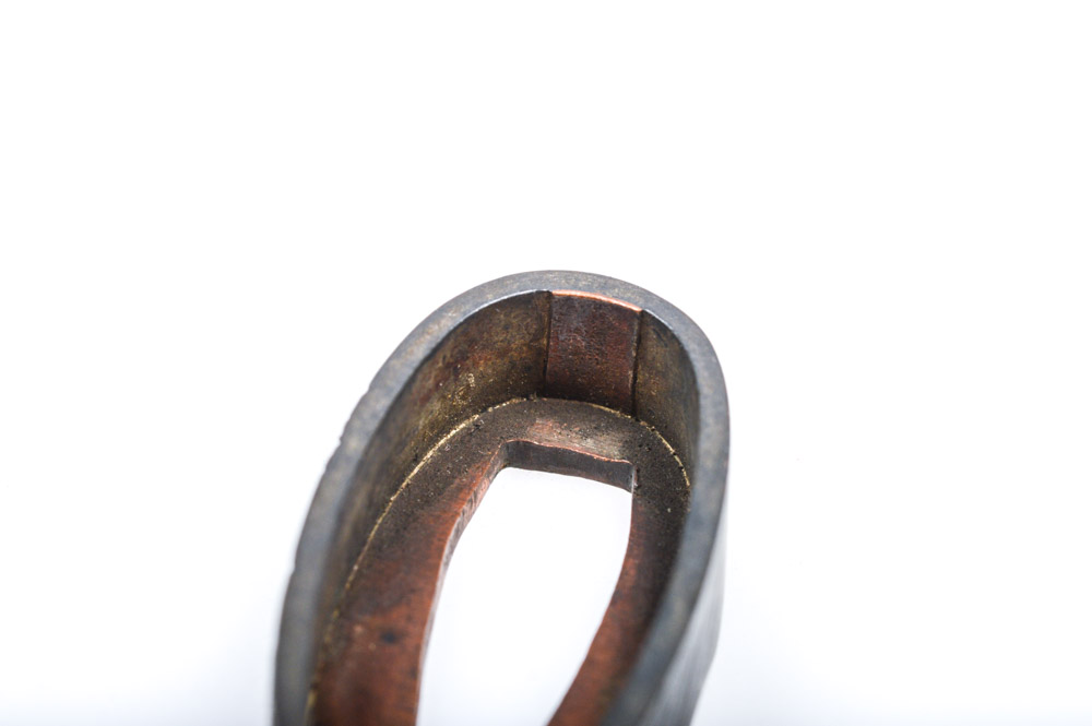 Antique Japanese Kashira Butt Cap and Fuchi Hilt Collar