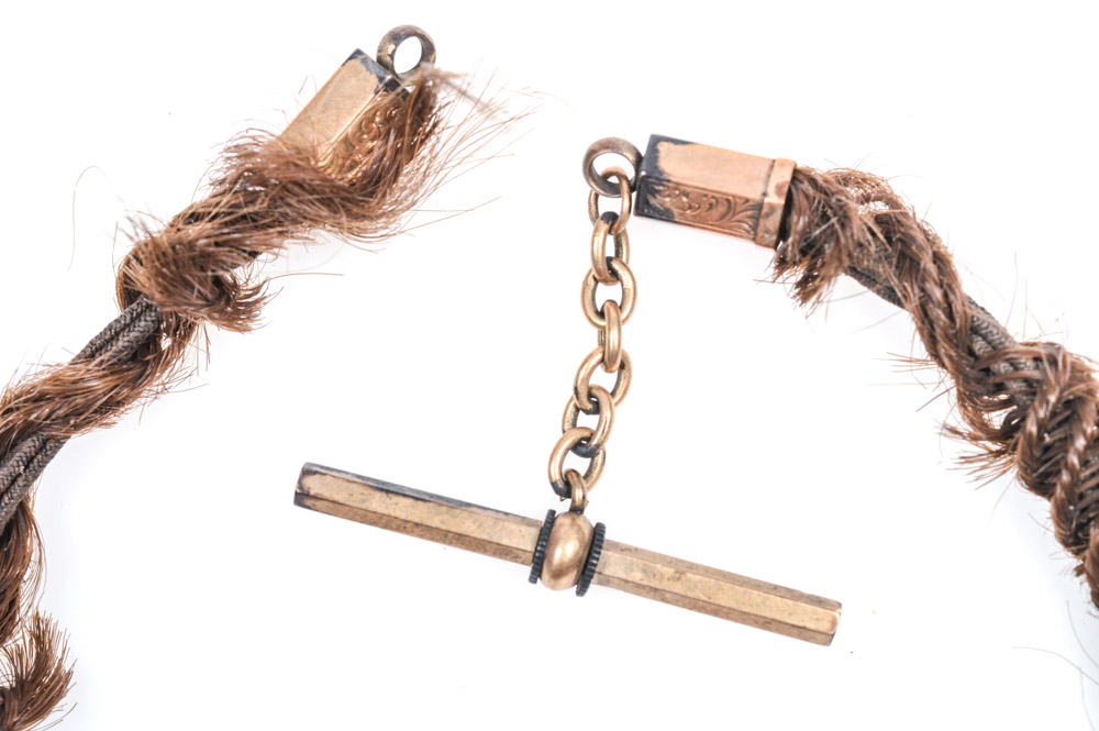 Victorian Mourning Jewelry Watch Chain