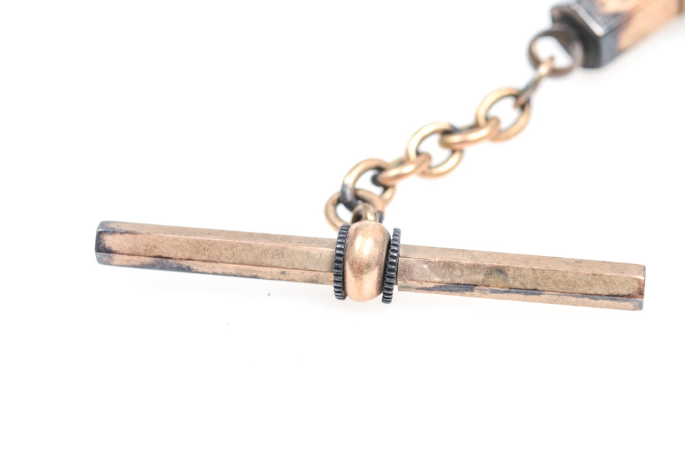 Victorian Mourning Jewelry Watch Chain