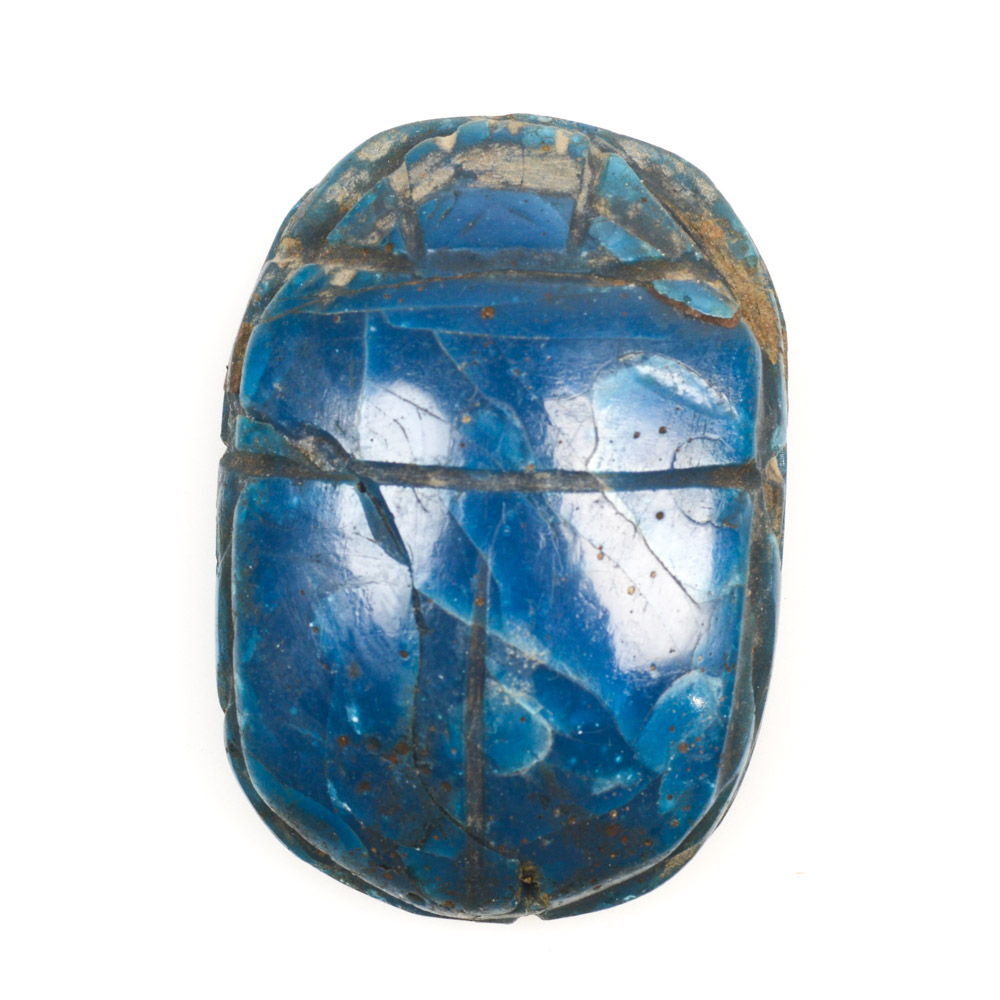 Antique Egyptian Blue Scarab
