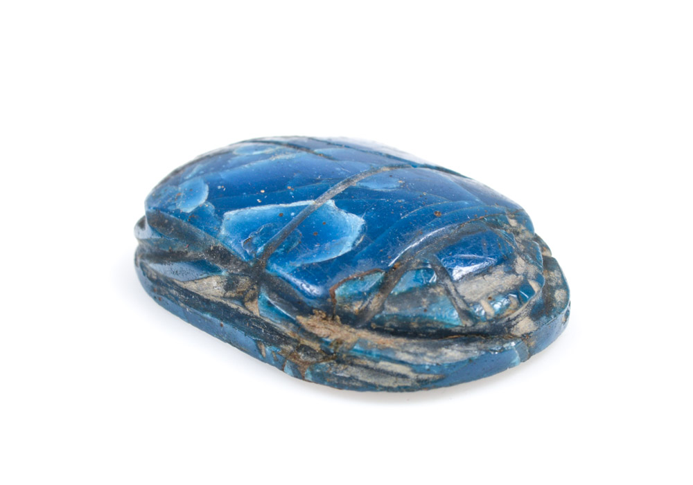 Antique Egyptian Blue Scarab