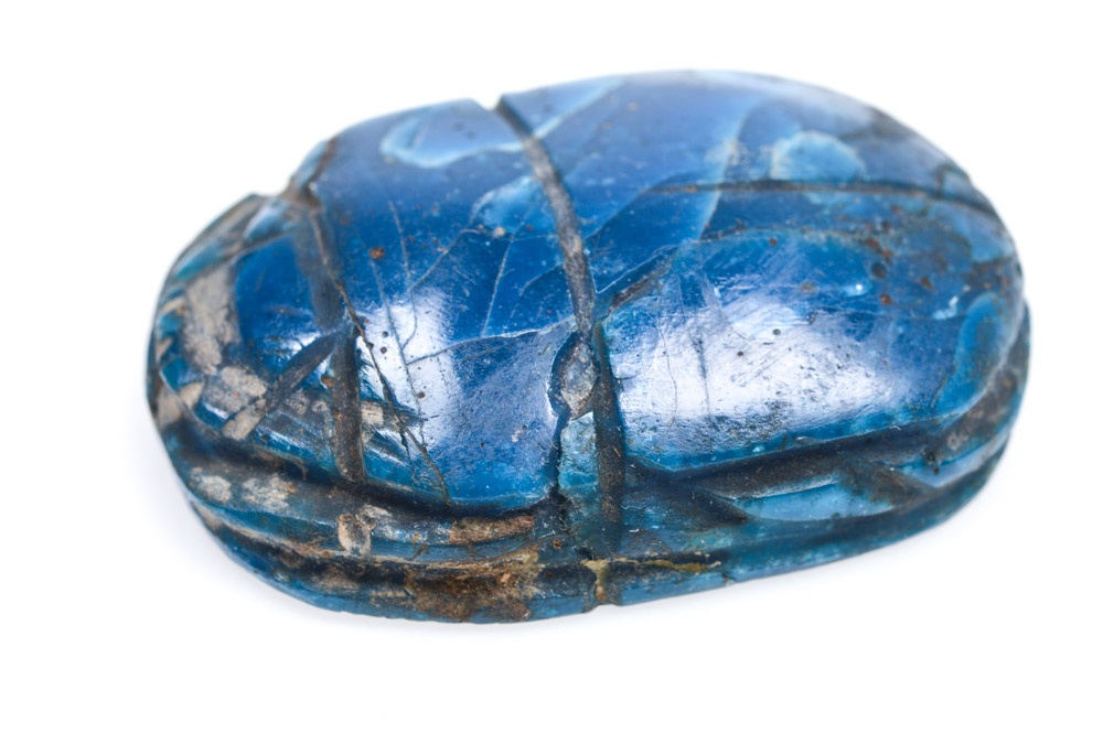 Antique Egyptian Blue Scarab