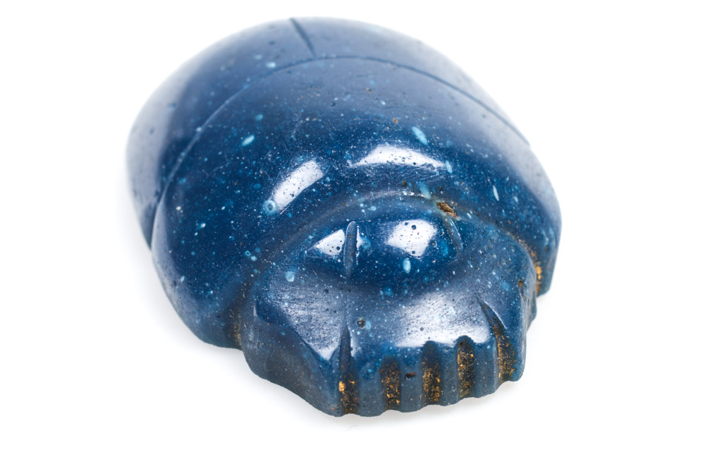 Antique Egyptian Blue Scarab