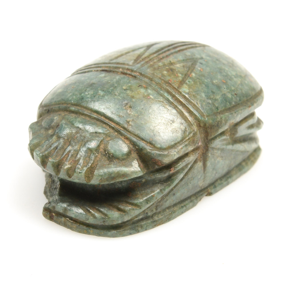 Antique Egyptian Green Scarab
