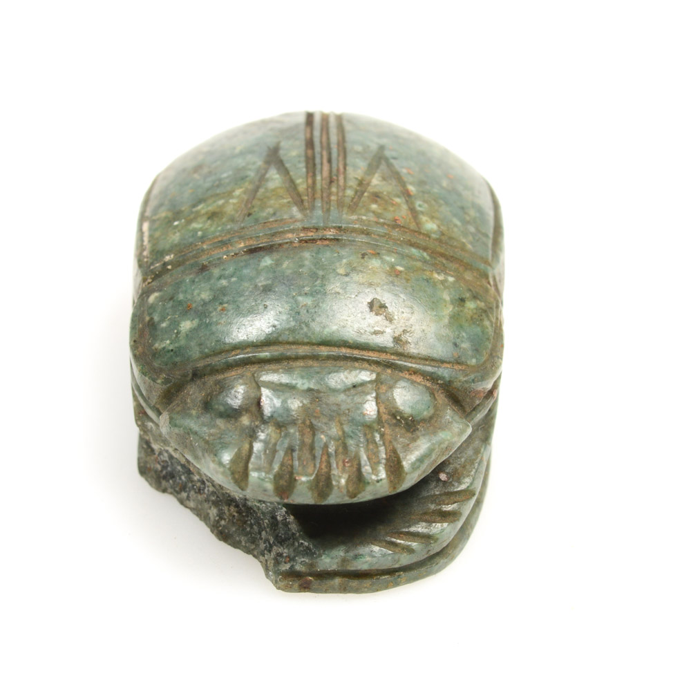 Antique Egyptian Green Scarab