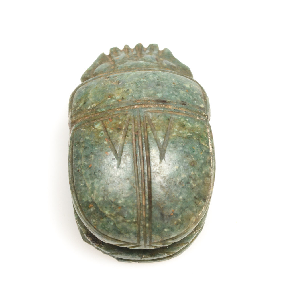 Antique Egyptian Green Scarab