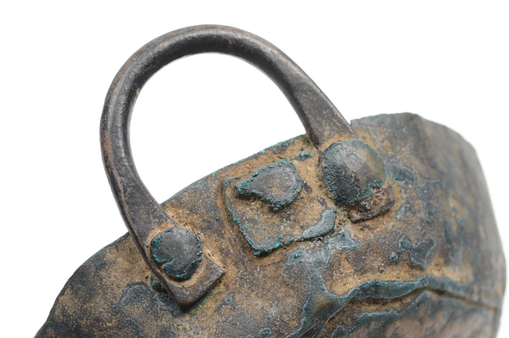 Antique Mexican Hammered Copper Incense Bowl