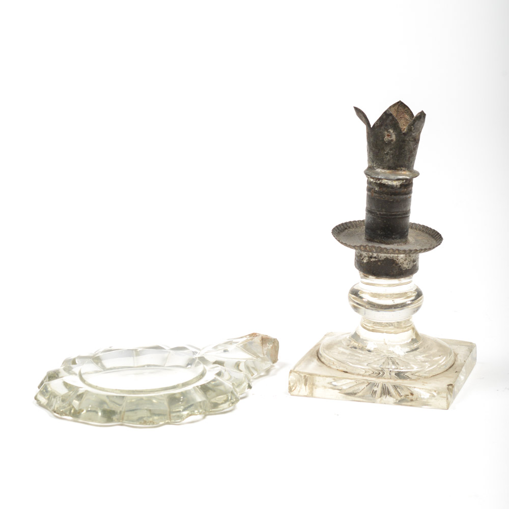 Antique Mexican Glass Monstrance