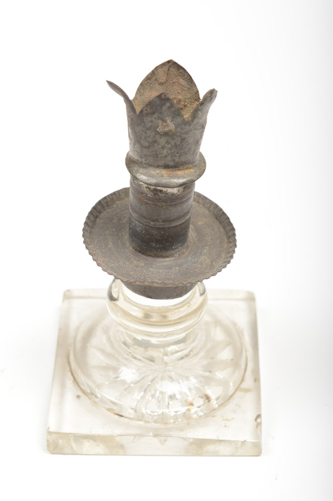 Antique Mexican Glass Monstrance