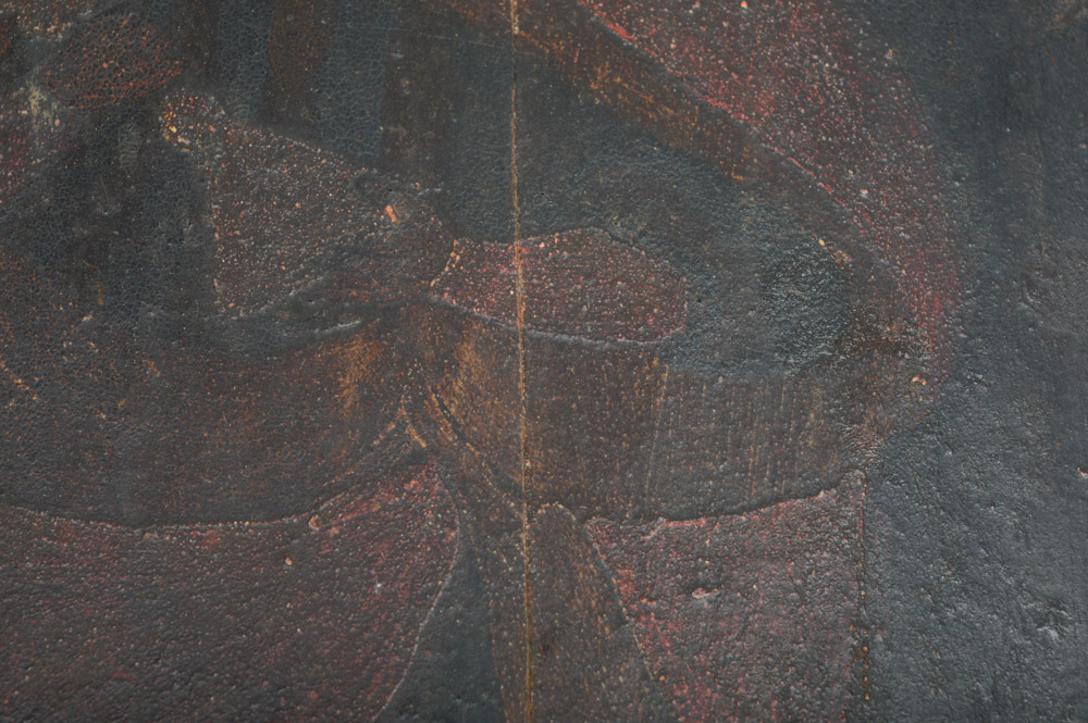 Antique Spanish Colonial Retablo of Saint