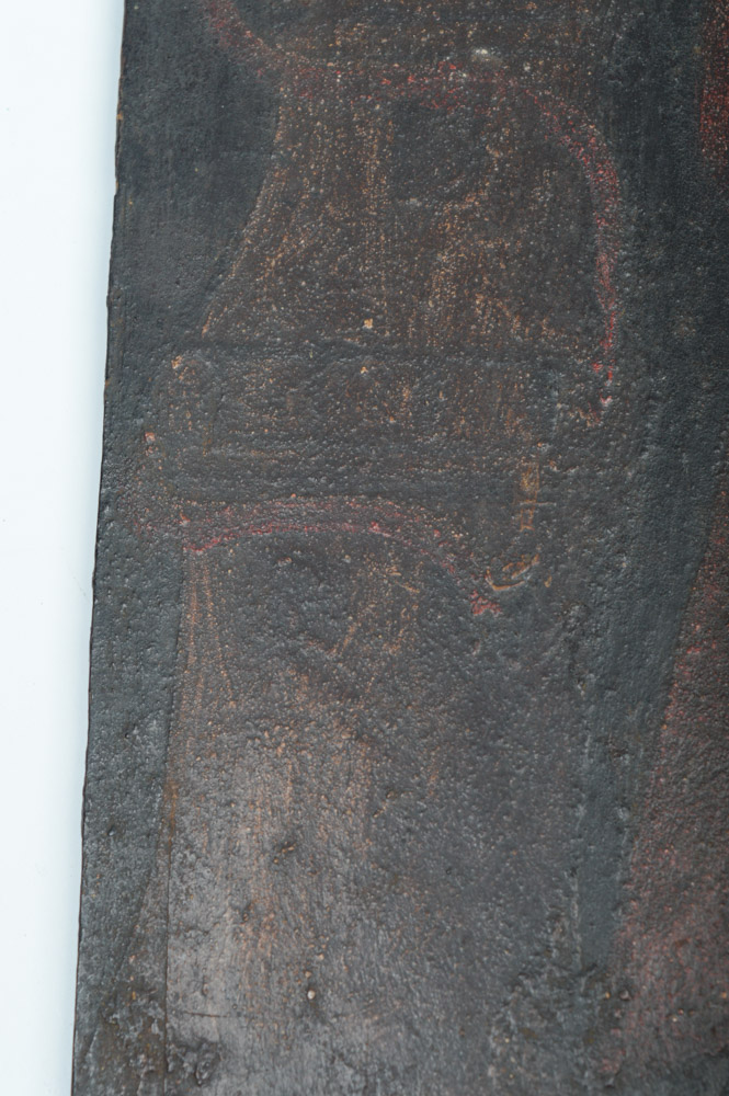 Antique Spanish Colonial Retablo of Saint