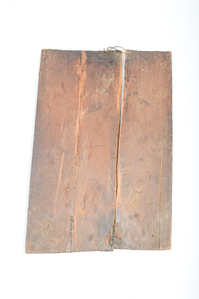 Antique Spanish Colonial Retablo of Saint