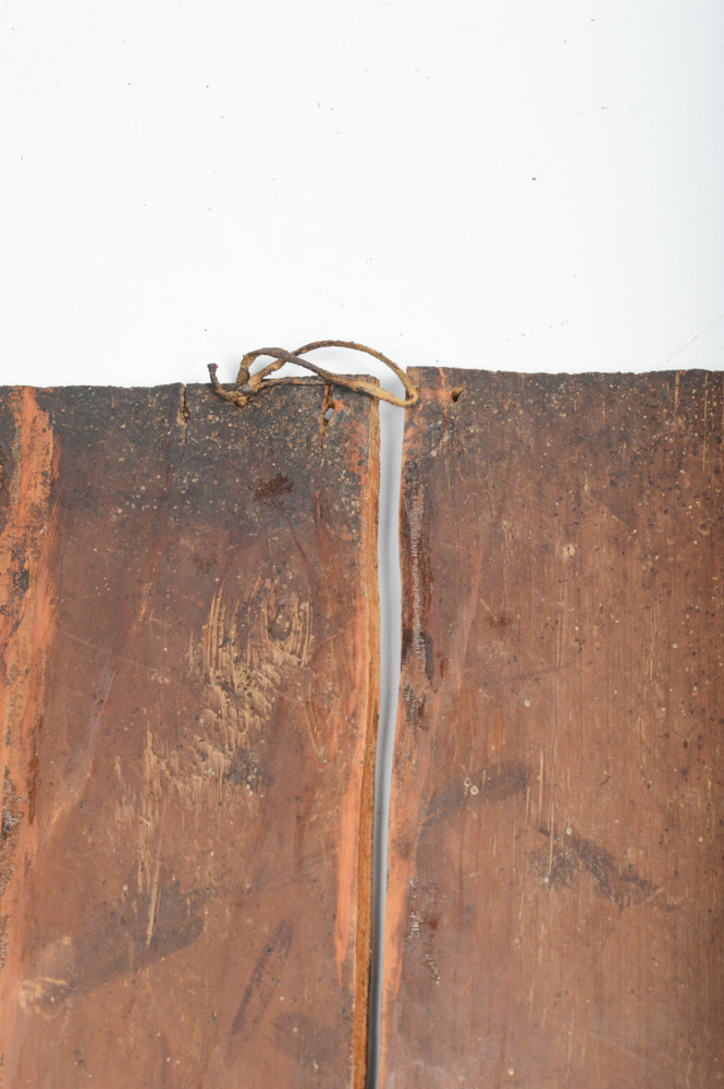 Antique Spanish Colonial Retablo of Saint