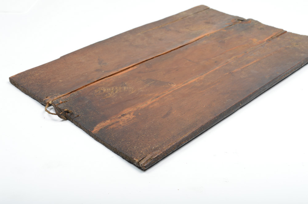 Antique Spanish Colonial Retablo of Saint