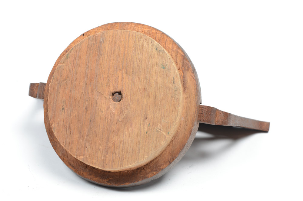 Antique Filipino Carved Wood Lidded Bowl