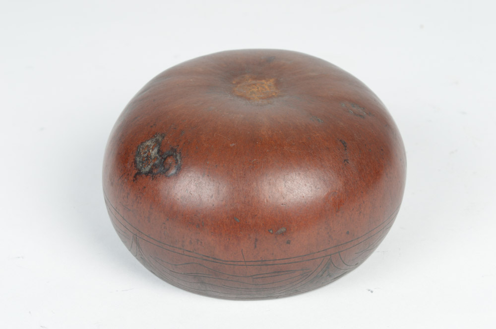 Antique Mexican Carved Gourd Bowl