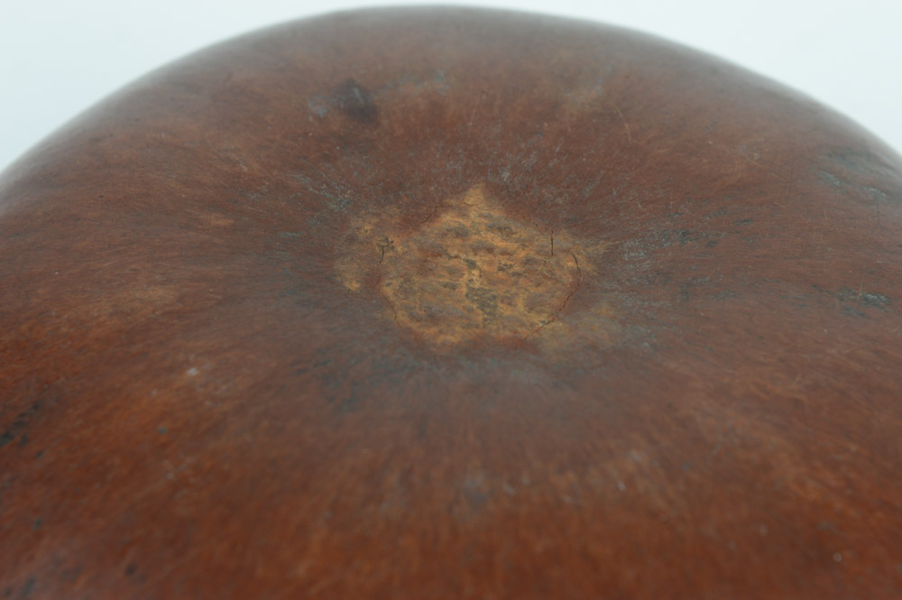 Antique Mexican Carved Gourd Bowl