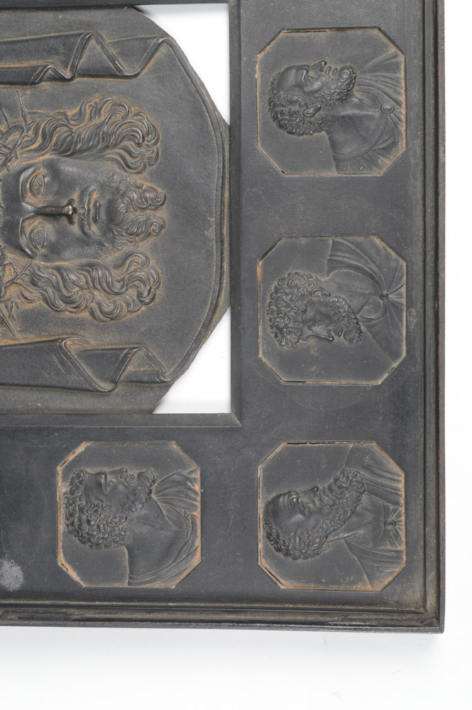 Antique Cast Metal Ecclesiastical Plaque