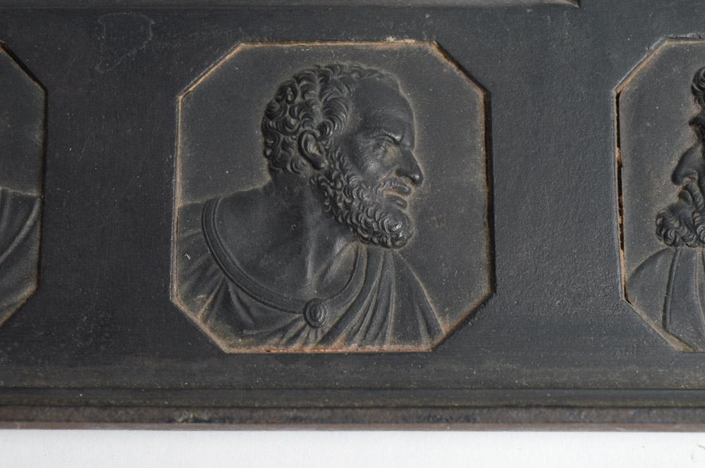 Antique Cast Metal Ecclesiastical Plaque