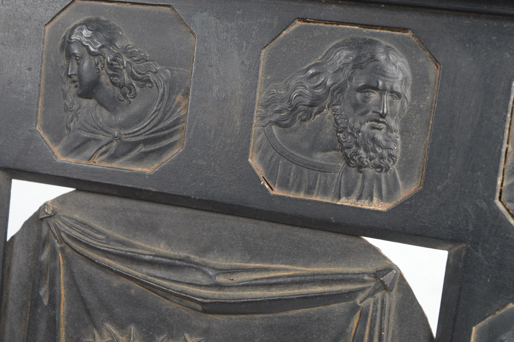 Antique Cast Metal Ecclesiastical Plaque