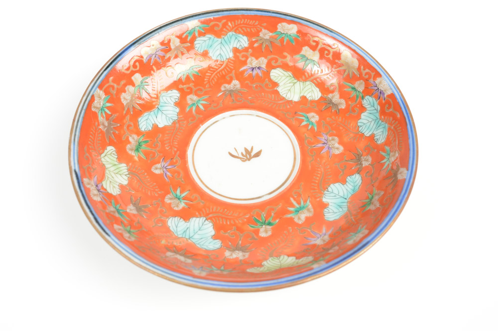 Japanese Fukagawa Porcelain Teacup and Saucer