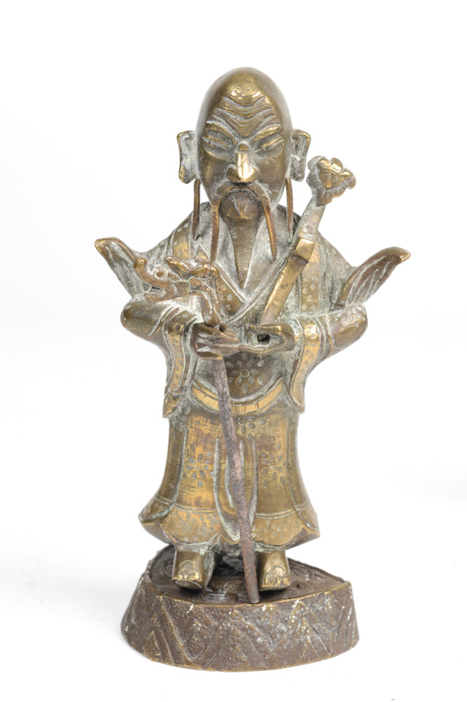 Early 20th Century Brass Daoist Immortals Figures