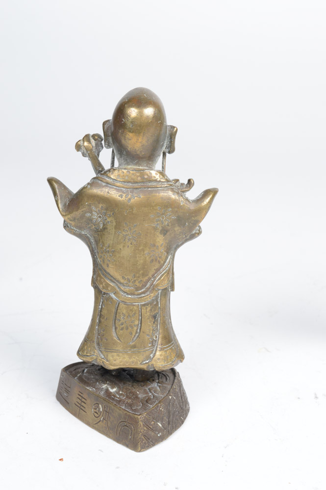 Early 20th Century Brass Daoist Immortals Figures