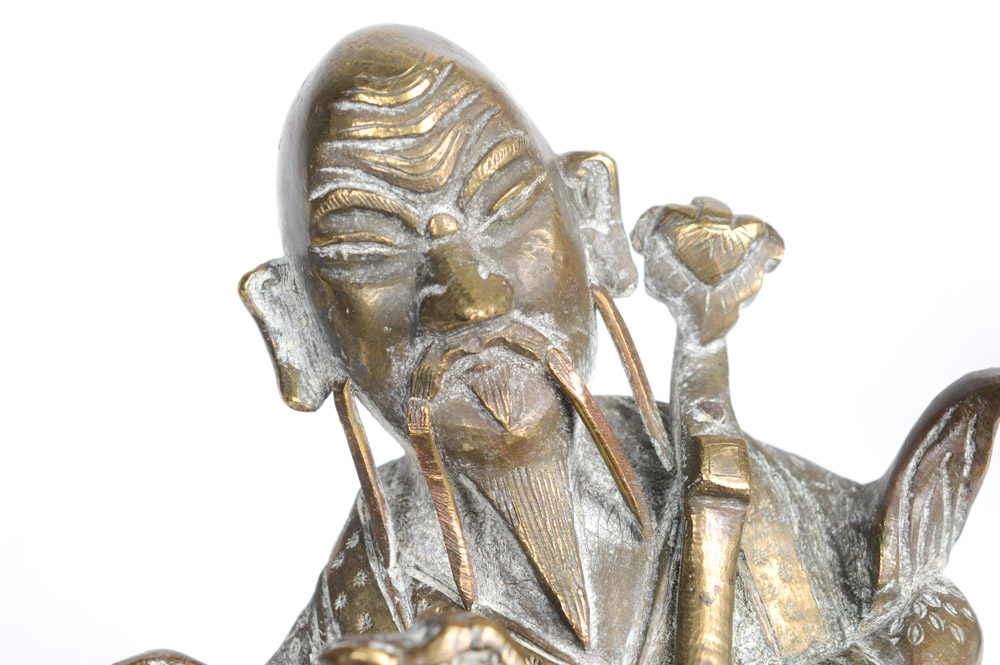 Early 20th Century Brass Daoist Immortals Figures