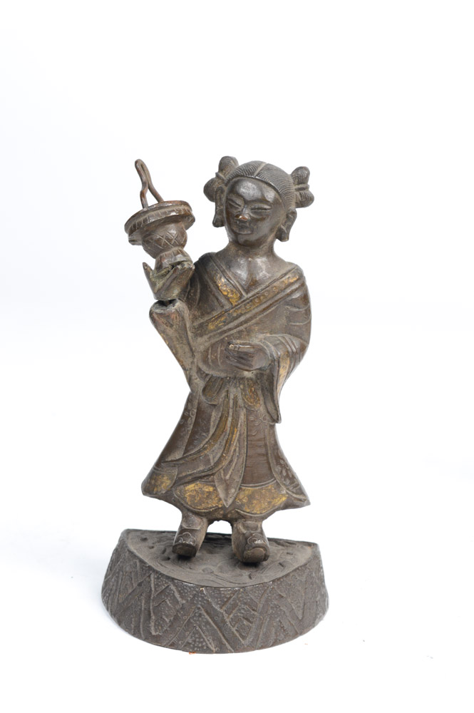 Early 20th Century Brass Daoist Immortals Figures