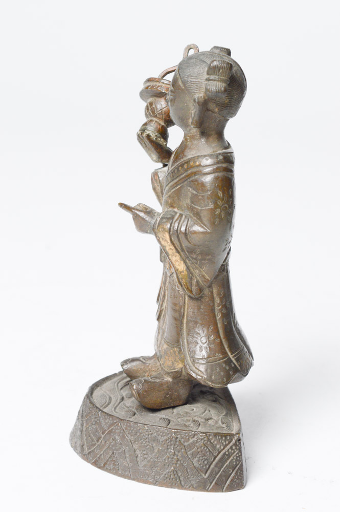 Early 20th Century Brass Daoist Immortals Figures