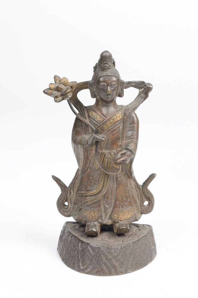 Early 20th Century Brass Daoist Immortals Figures