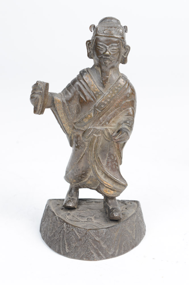 Early 20th Century Brass Daoist Immortals Figures