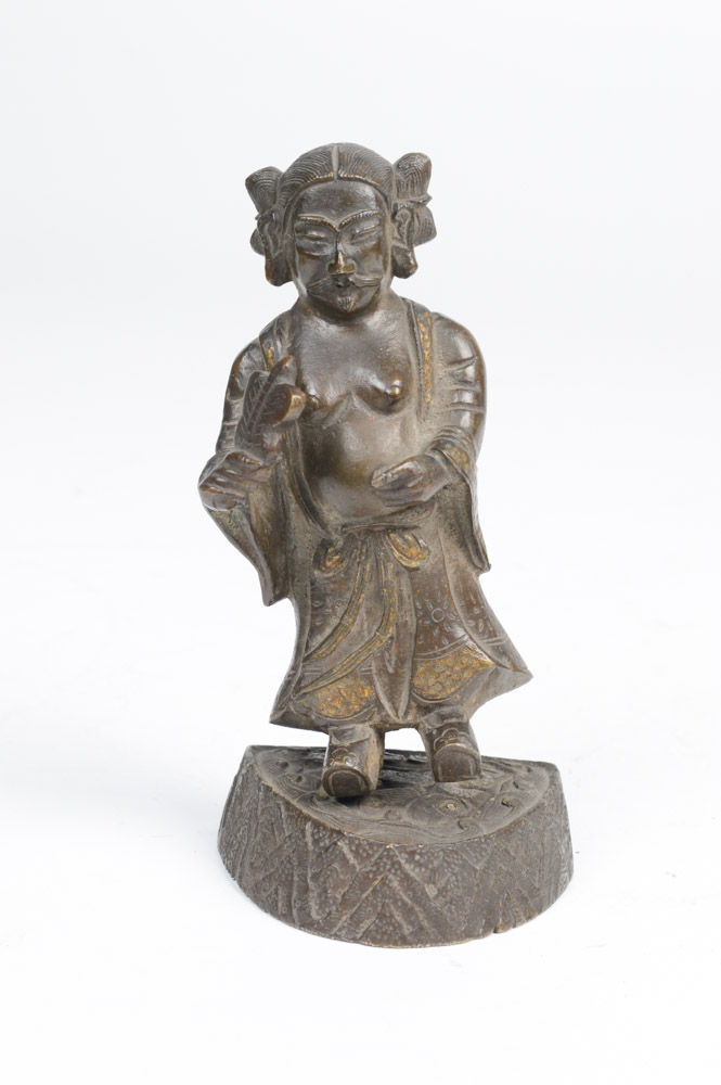 Early 20th Century Brass Daoist Immortals Figures