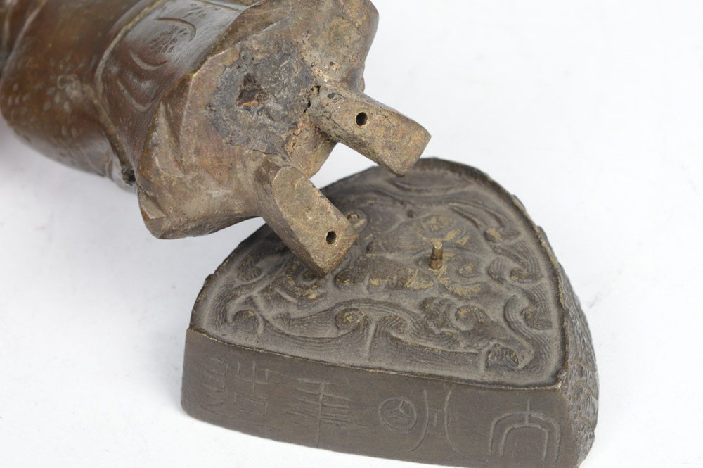 Early 20th Century Brass Daoist Immortals Figures